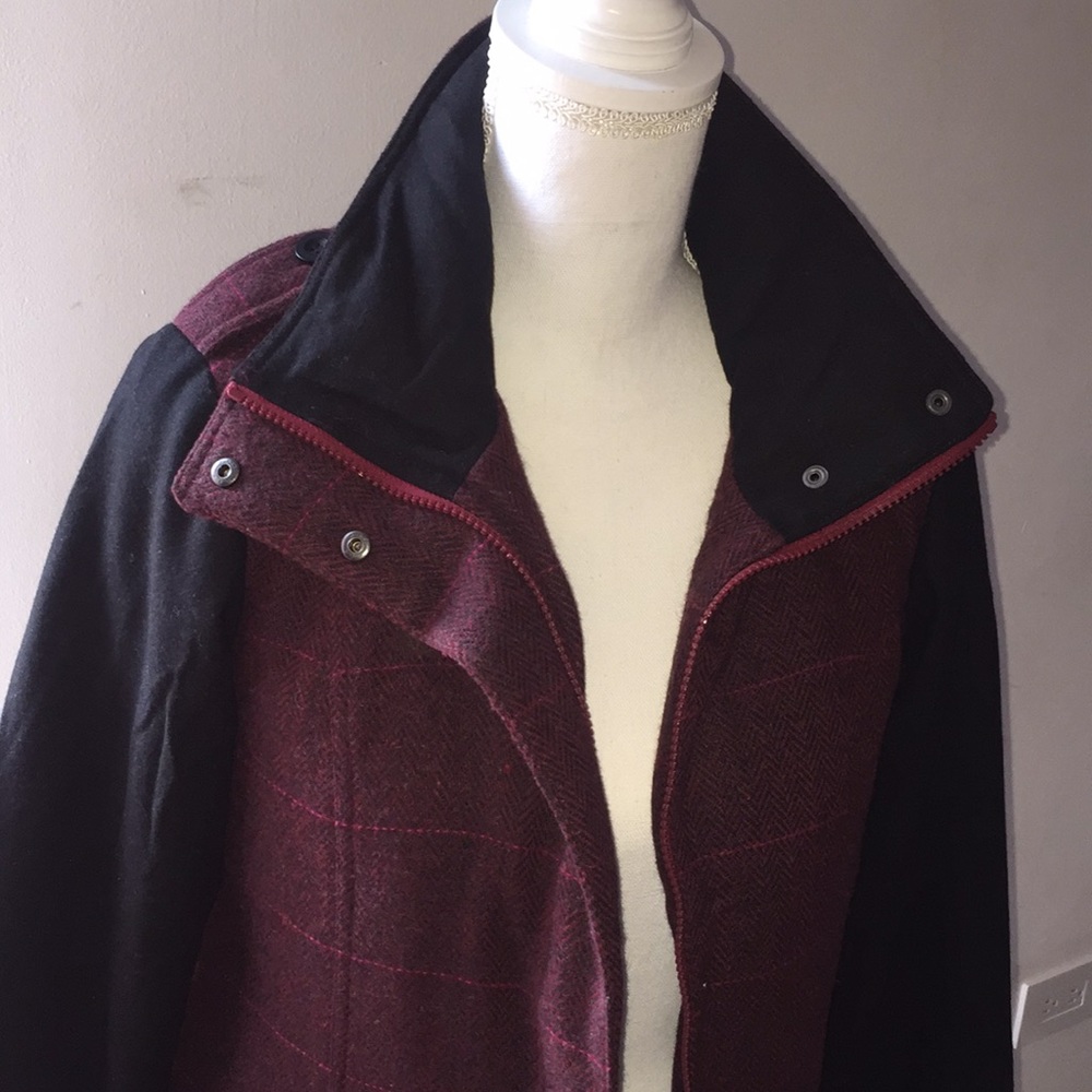 prAna Caprise Redberry Convertible Coat Sz XS - Picture 6 of 9